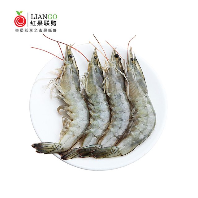 鲜活海鲜水产 海青虾 2kg/4斤