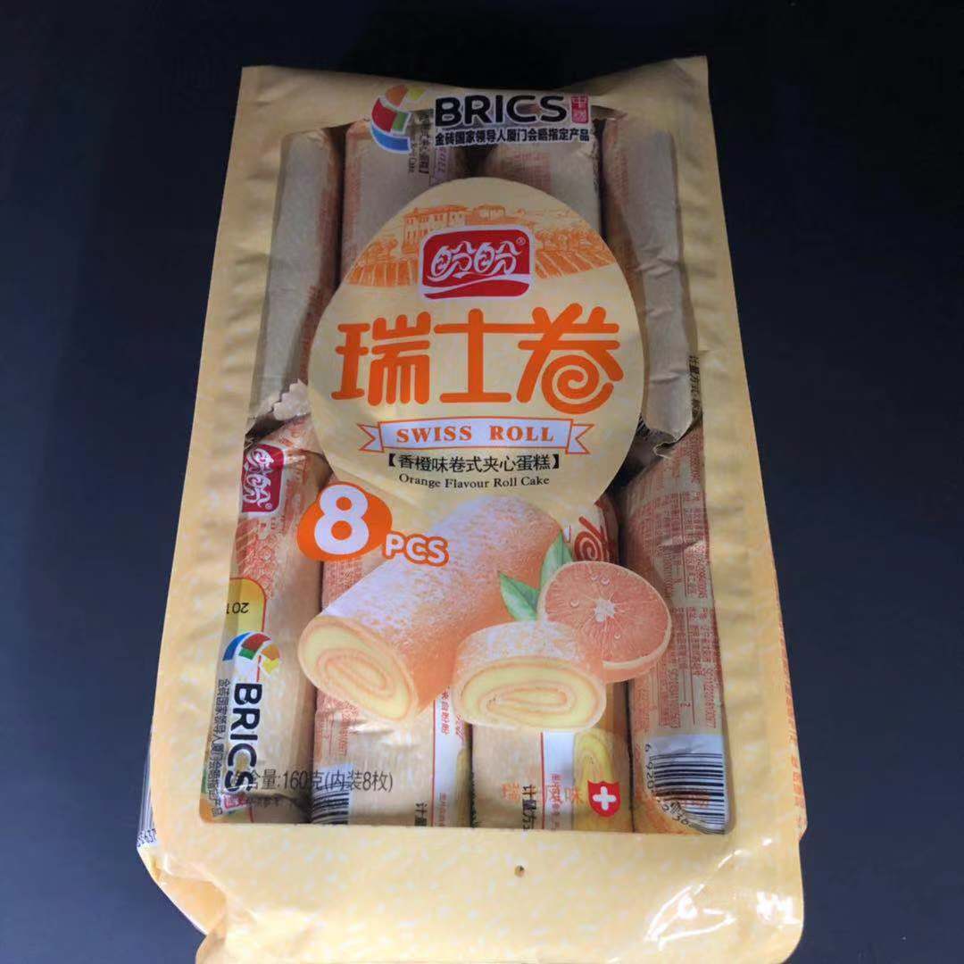 盼盼香橙味瑞士卷160g