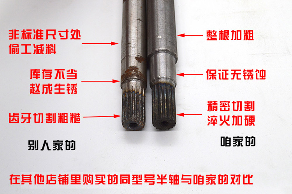 16齿160半轴205轴承(轴头长100mm)电三轮半轴-远行云仓