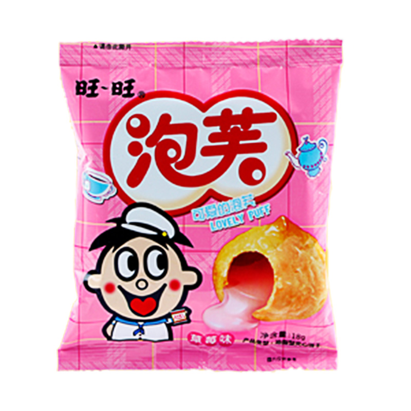 *旺旺泡芙草莓味18g