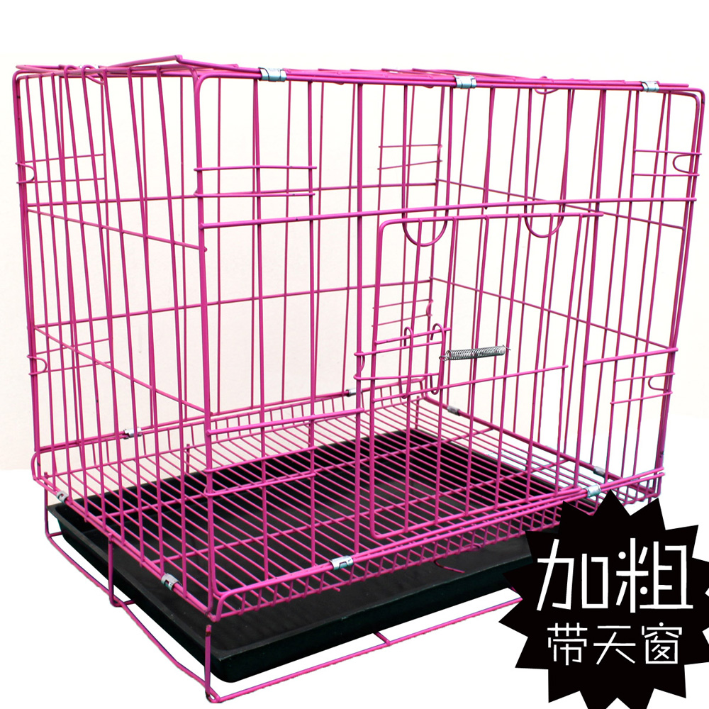 宠物笼 铁丝笼子(红色)350粗/450粗/620粗/760粗【为减少底盘运货途中