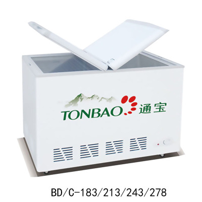 通宝卧式蝶形门单温冷柜 bd/c-183型 bd/c-213型 bd/c-243型 bd/c-278